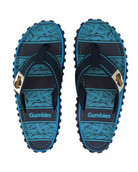 Gumbies Islander Flip-Flops Navy Waves