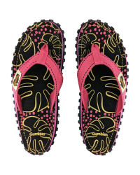 Gumbies Flip-Flops Tropical Black